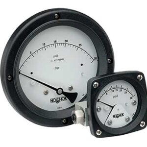 2.5" Differential Gauge, 2 X 1/4 NPT Female Back Conn, 0 psid to 30 psid, Aluminum Sensor Housing, NBR O-Ring, Engineered Plastic Case, Acrylic Lens