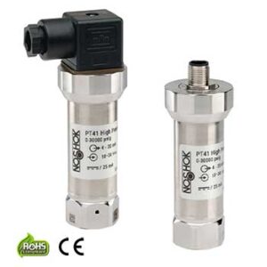 High Pressure Fixed Range Pressure Transmitter, 0 to 87000 psi gauge, ±0.5% of span, non-linearity best fit straight line per IEC 61298-2 at reference conditions, 4 mA to 20 mA, 2-wire, 9/16-18 UNF 2B high pressure, DIN form A