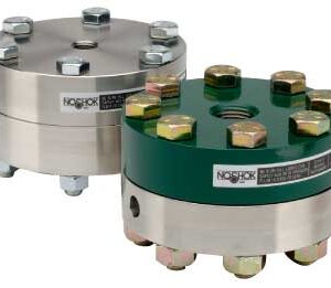 Type 10 Elevated Pressure Bolted Diaphragm Seal, 1/2 NPT 316 Stainless Steel Instrument Conn, 316 Stainless Steel Diaphragm, NBR O-Ring, 1/2 NPT 316 Stainless Steel Process Conn, 1/8 NPT Flushing Conn with plug